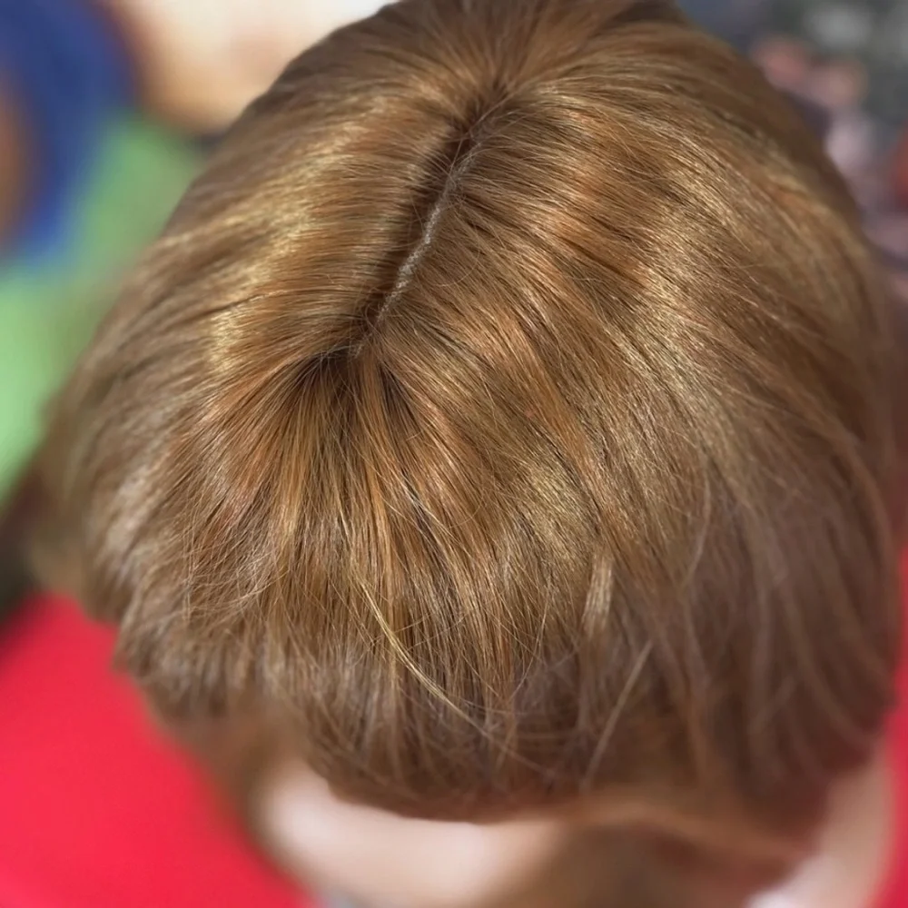 ginger brunette layered wig